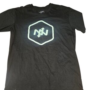ONNIT Black T-Shirt with White Logo Mens Large